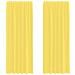 Tende in Voile con Tasche per Aste 2 pz Giallo - Foto miniatura 1