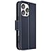 Custodia A Portafoglio Per Iphone 16 Pro In Pelle Premium Con Funzione Stand - Foto miniatura 1