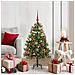 Albero di Natale artificiale pieghevole con coni Verde 120 cm - Foto miniatura 2