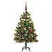 Albero di Natale artificiale pieghevole con coni Verde 120 cm - Foto miniatura 3