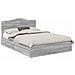 Letto con Contenitore con testiera Grigio Sonoma 160 x 200 cm - Foto miniatura 1