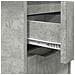 Comodino Grigio cemento 30,5 x 30 x 43 cm Legno multistrato - Foto miniatura 9