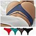 Set Di 6 Perizomi Vita Bassa Da Donna - Intimo Multipack Senza Cuciture  L - Foto miniatura 2