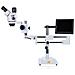 Mikroscopio Stereoscopico Trinoculare Jupiter Pro Msjp-t-sdms1 - Zoom 7x-45x, Display 8"", Illuminatore 56xled, Camera Pegasus | Uso Professionale - Foto miniatura 3