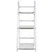 Scala A Scaffale In Legno Laccato Bianco 41x38x110/115h Cm - Foto miniatura 2