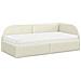 Struttura Letto Angolare con Materasso 2 pcs Crema Velluto - Foto miniatura 4
