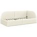 Struttura Letto Angolare con Materasso 2 pcs Crema Velluto - Foto miniatura 6