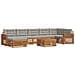 Set divani con cuscino 8 pcs Grigio Naturale e Chiaro - Foto miniatura 1