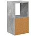 Comodino con cassetto 2 pcs Grigio cemento 25,5 x 22 x 49,5 cm - Foto miniatura 8