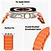 Cinturino Orologio per Apple Watch Ultra 3 2 1 49mm / - Poliestere, Arancione - Foto miniatura 4