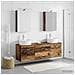Set di mobili per il bagno 5 pcs Legno antico - Foto miniatura 2