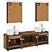 Set di mobili per il bagno 5 pcs Legno antico - Foto miniatura 8