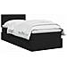 Letto con contenitore e materasso Nero 100 x 200 cm Velluto - Foto miniatura 3