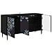 Mobile TV DOKKUM 102 x 33 x 51 cm Rovere Nero - Foto miniatura 3