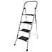 Scaletta in alluminio 4 gradini Factotum All 4 con tappetino antiscivolo - Foto miniatura 1