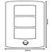 Luce Da Parete Esterna Con Sensore City 60w Argento 88142 - Foto miniatura 4