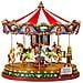 Giostra Natalizia Movimenti E Luci A Led Presepe Di Natale Lemax - The Grand Carousel 84349 - Foto miniatura 1