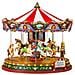 Giostra Natalizia Movimenti E Luci A Led Presepe Di Natale Lemax - The Grand Carousel 84349 - Foto miniatura 3