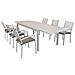 Dexter - Set Tavolo In Alluminio Cm 200/300 X 100 X 74 H Con 6 Poltrone Dexter - Foto miniatura 1