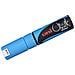 Marker Uni Chalk - Pwe-8k - 8,0mm - Punta Scalpello - Azzurro - 1 Pz - Foto miniatura 1