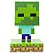 Minecraft Zombie Icon Light BDPMini Lampada da NotteDivertimento Pixelated Super Luminoso, Multicolore - Foto miniatura 1