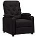 Poltrona Reclinabile Nera In Similpelle - Foto miniatura 1