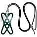 Cordoncino Smartphone Con Silicone Universale Espandibile Regolabile 90cm Verde - Foto miniatura 1