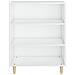 Credenza Bianca 69,5x32,5x90 Cm In Legno Multistrato - Foto miniatura 3