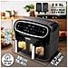 Af24 Friggitrice Ad Aria 9l 2400w - Air Fryer Doppio Cestello Con Sync Cook /finish, 10 Programmi, Finestre Trasparenti, 50-200°c - Foto miniatura 12