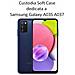 Custodia Tpu Silicone Cover Soft-case Per Samsung Galaxy A03s A037 Red - Foto miniatura 2