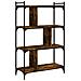 Libreria Rovere Fumo 4 Ripiani 76x32x123 Cm Legno Multistrato - Foto miniatura 2