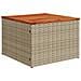 Set Divano da Giardino 9 pz con Cuscini Beige in Polyrattan - Foto miniatura 8