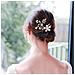 Forcina Per Capelli Con Fiore D'oro - Foto miniatura 3