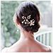 Forcina Per Capelli Con Fiore D'oro - Foto miniatura 4