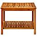 Tavolino Da Salotto 60x60x45 Cm In Legno Massello Di Acacia - Foto miniatura 3