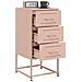 Lusso Casadino -  Comodino Rosa 36x39x78 Cm In Acciaio - Foto miniatura 4