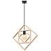 Lampada A Sospensione Caro Sl. 1757 - Moderno Lampada A Sospensione Legno Naturale /nero 145x50x8 Cm - Foto miniatura 1