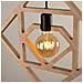 Lampada A Sospensione Caro Sl. 1757 - Moderno Lampada A Sospensione Legno Naturale /nero 145x50x8 Cm - Foto miniatura 4
