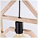 Lampada A Sospensione Caro Sl. 1757 - Moderno Lampada A Sospensione Legno Naturale /nero 145x50x8 Cm - Foto miniatura 7