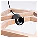 Lampada A Sospensione Caro Sl. 1757 - Moderno Lampada A Sospensione Legno Naturale /nero 145x50x8 Cm - Foto miniatura 8