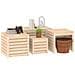 Set Cassette da Giardino 4 pz in Legno Massello di Pino - Foto miniatura 4