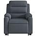 Poltrona Alzapersona Massaggio Elettrica Grigio Scuro Velluto - Foto miniatura 9
