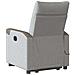 Poltrona Alzapersona Massaggi Elettrica Grigio Nuvola Tessuto - Foto miniatura 7