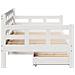 Dormeuse con Cassetti Bianco 90x190 cm Legno Massello di Pino - Foto miniatura 5