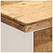 Credenza Bianca e Marrone 55x30x73 cm Massello di Mango Grezzo - Foto miniatura 6