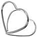 Set Di 20 Porta Biglietti Da Visita A Forma Di Cuore Per Promemoria, Foto E Segnaposto Silver - Foto miniatura 2