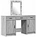 Tavolo da Trucco con cassetto 3 pcs Grigio 50 x 41 x 135 cm - Foto miniatura 1