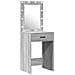 Tavolo da Trucco con cassetto 3 pcs Grigio 50 x 41 x 135 cm - Foto miniatura 4