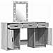 Tavolo da Trucco con cassetto 3 pcs Grigio 50 x 41 x 135 cm - Foto miniatura 5