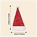 Cappello Di Natale Con Stelle Stampate - Decorazione Festiva Per Feste Red - Foto miniatura 4